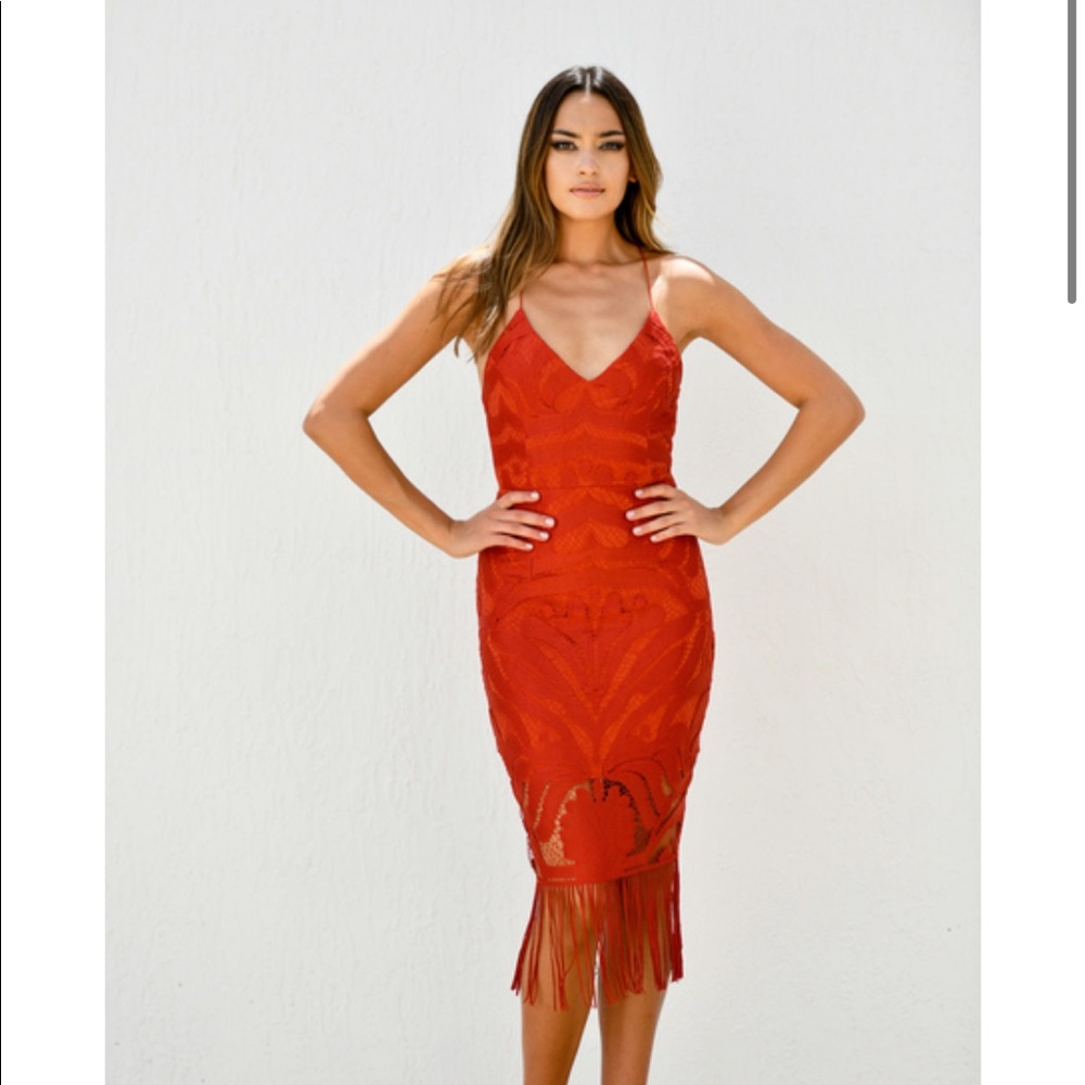Lady Black Tie Khaleesi Dress - Burnt Orange